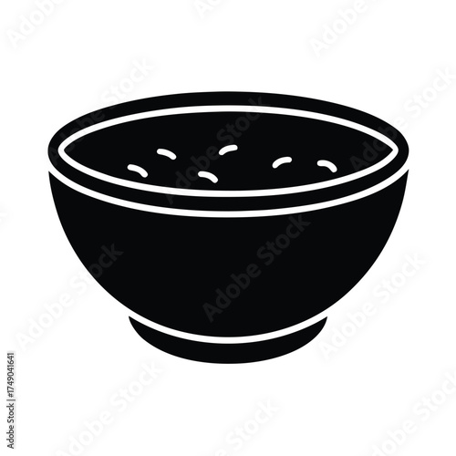 Gazpacho Bowl Icon Vector Illustration