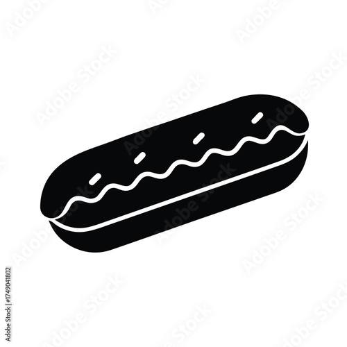 Eclair Icon Vector Illustration