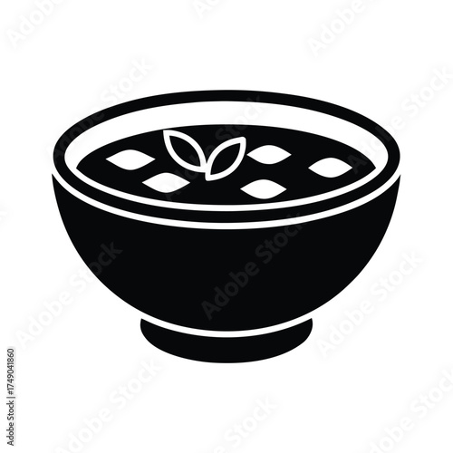 Bouillabaisse Bowl Icon Vector Illustration