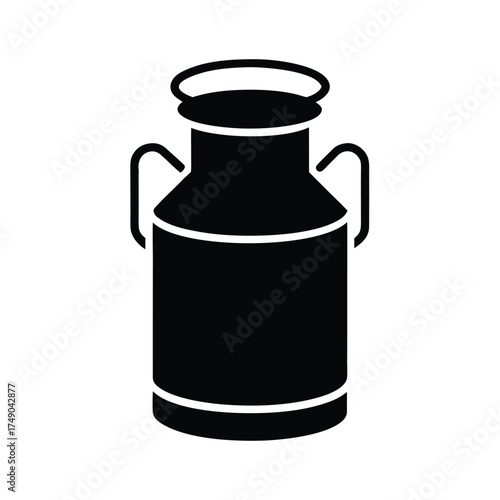 Milk Can Icon Vector Illustration