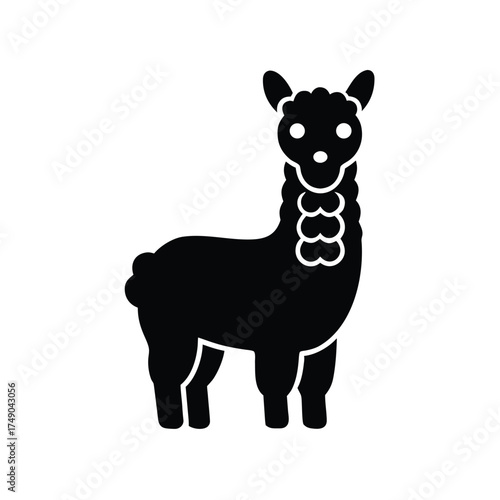 Alpaca Wool Icon Vector Illustration