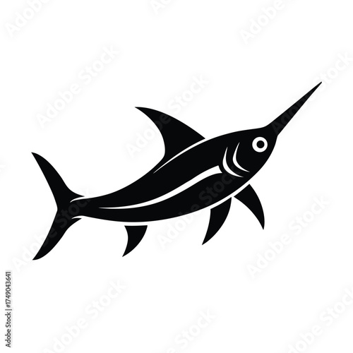 Swordfish Icon Vector Illustration