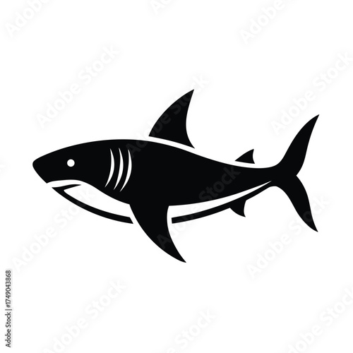 Great White Shark Icon Vector Illustration