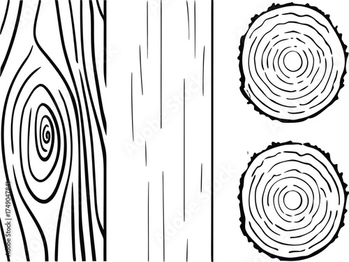 black and white abstract background of a cutting tree