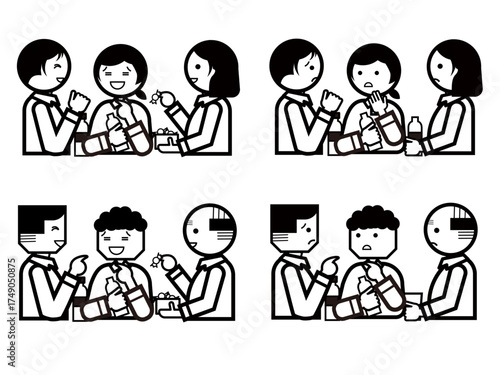 people having a conversation