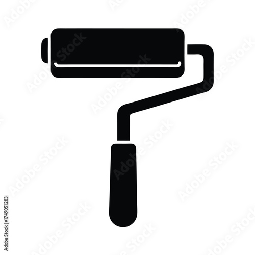 Paint Roller Icon Vector Illustration