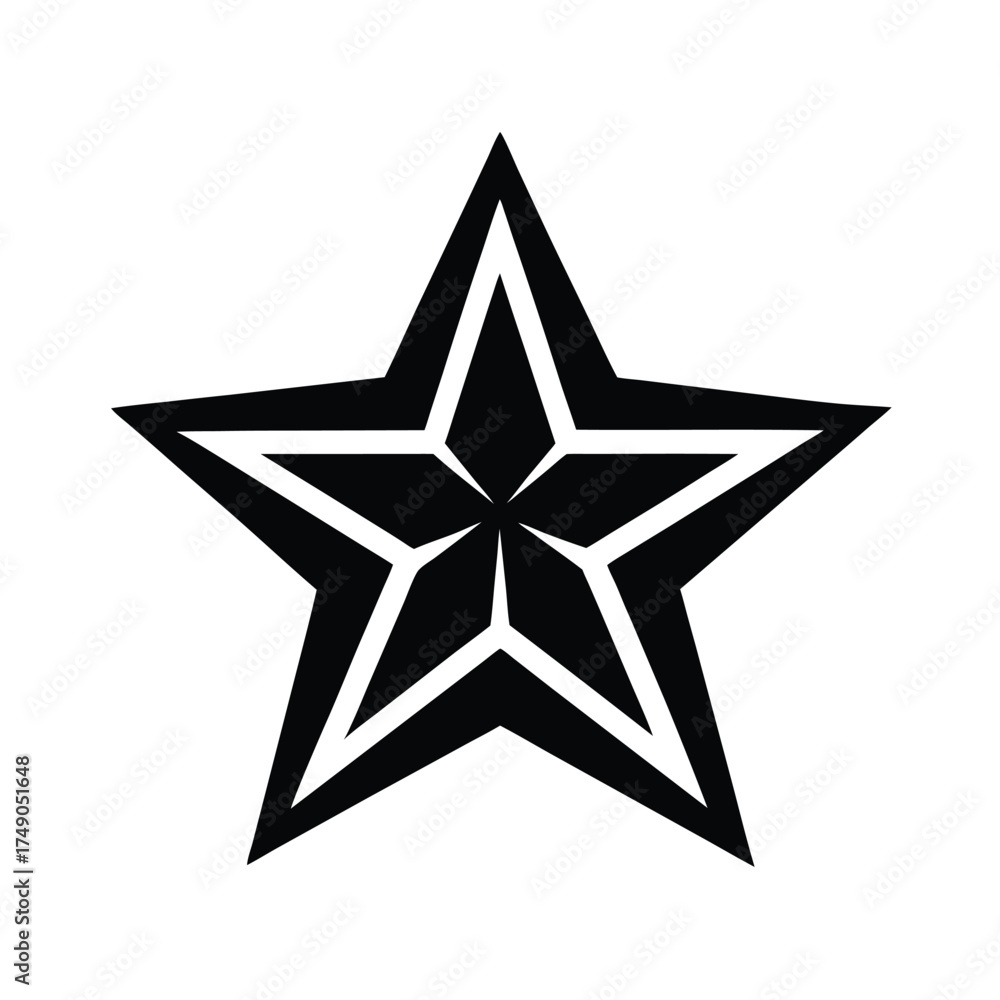 Obraz premium Star Icon Vector Illustration