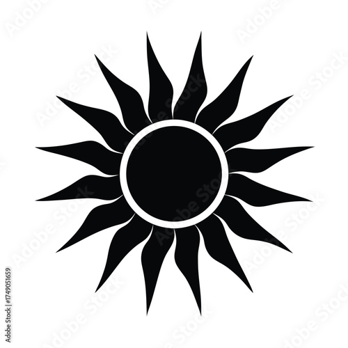 Sun Icon Vector Illustration