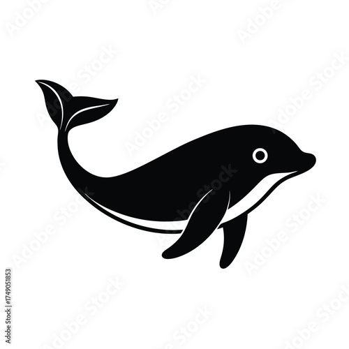 Whale Icon Vector Illustration