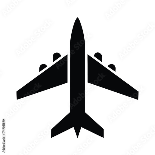Airplane Icon Vector Illustration