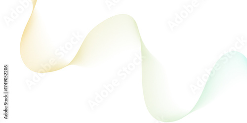 Vector gradient colorful flow smooth wave energy stripe business liner texture design. abstract sound makes the gray wave the focal element. The green transparent background