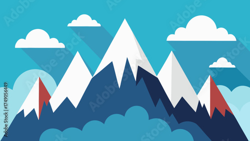 mountain peaks clouds mist collage