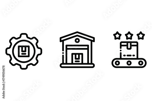Product Management – Warehouse and Product Experience Icons