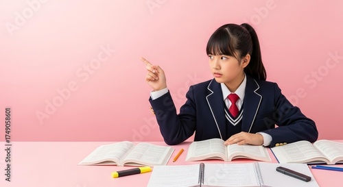 children at scholl study hard