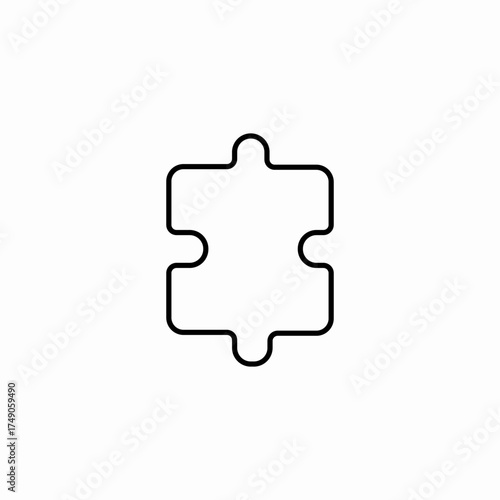 puzzle piece jigsaw icon sign vector
