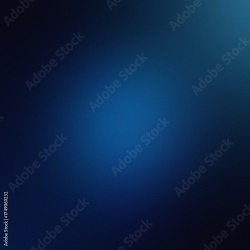 Abstract Deep Blue Gradient Background with Subtle Grain Texture and Soft Lighting Effect for Modern Digital Designs and Backdrops