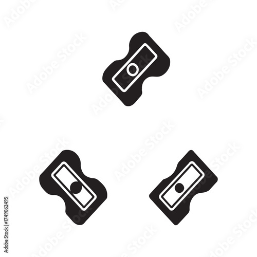 Manual Pencil Sharpener Study Icons