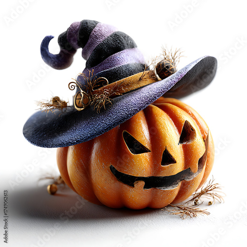 Halloween celebration pumpkin decoration indoor image festive close-up spooky theme