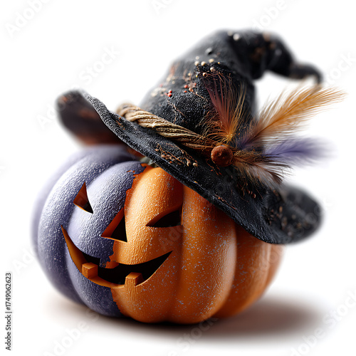 Halloween pumpkin decoration home digital art festive close-up seasonal charm