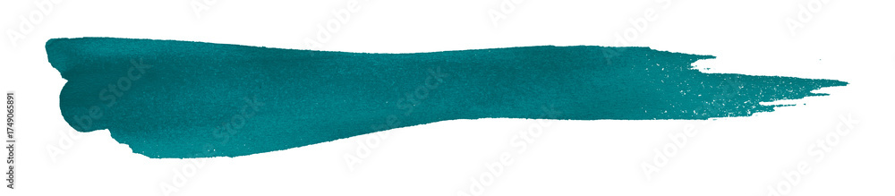 Fototapeta premium green watercolor background. Artistic hand paint. Isolated on transparent background.