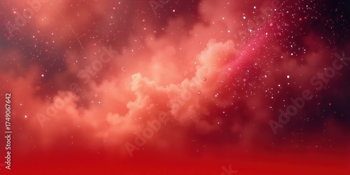 Wallpaper Mural 
keyword: space, nebula, galaxy, stars, clouds, red, cosmic, universe, sky, celestial, outer, s Torontodigital.ca