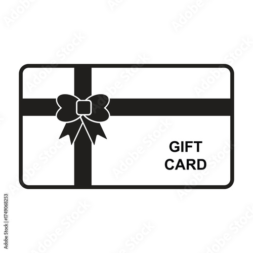 gift card reward icon vector