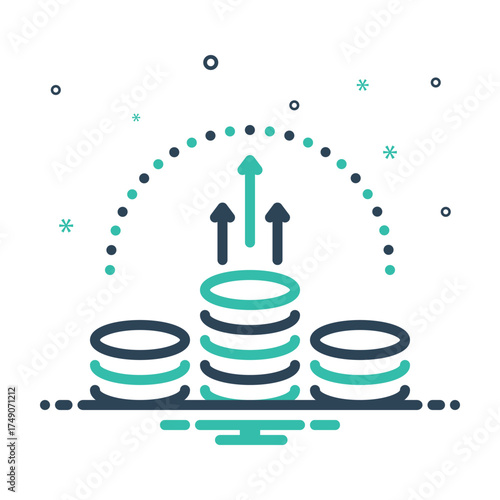 Mix icon for price increase
