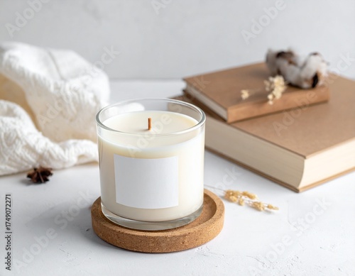 Scented Candle Decor Table Still Life Calm Aroma Interior Design Relaxation