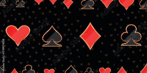 Shining retro light banner on black background with golden elements. Casino poster vintage style. Signboard vintage style. Vector illustration.