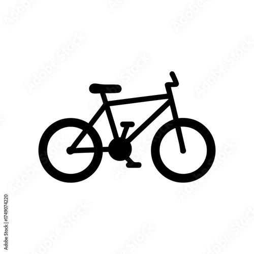Bicycle icon isolated on white background