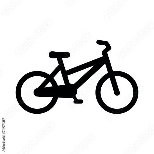 Bicycle icon isolated on white background