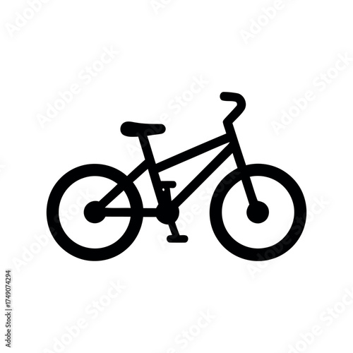 Bicycle icon isolated on white background