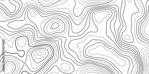 Topographic map background with geographic grid for hiking and mountain sport. luxury topographic wavy pattern and geographic grid map design. paper texture Imitation of a geographical map shade.