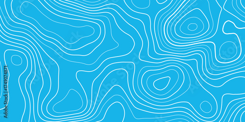 Topographic map background with geographic grid for hiking and mountain sport. luxury topographic wavy pattern and geographic grid map design. paper texture Imitation of a geographical map shade.