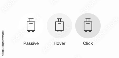 luggage suitcase travel icon sign vector