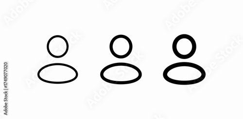 user profile person icon sign vector