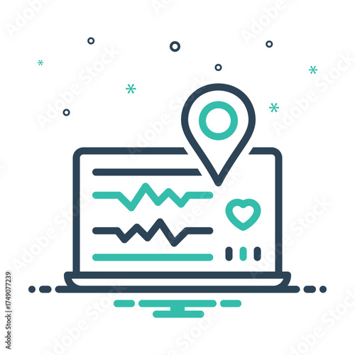 Mix icon for monitoring visit