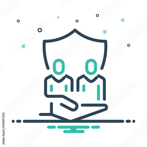 Mix icon for participant safety