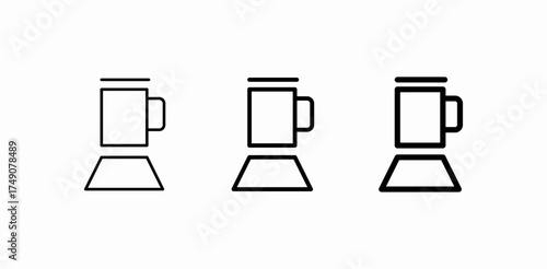 coffee maker cup icon sign vector