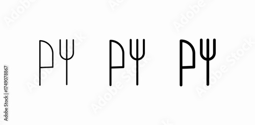 knife and fork icon sign vector