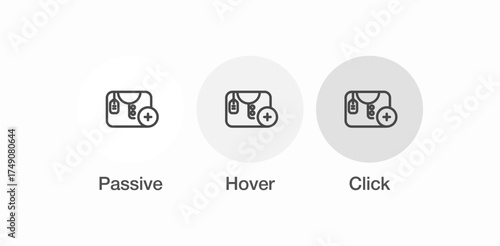 jacket add plus icon sign vector