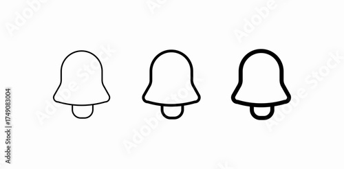 notification alert bell icon sign vector