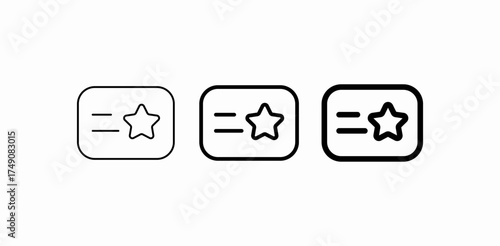 membership star card icon sign vector