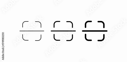 scan code target icon sign vector