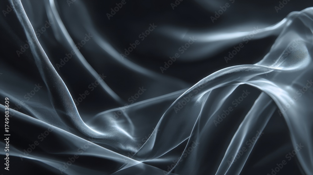 Fototapeta premium futuristic background. soft waves. transparent layers