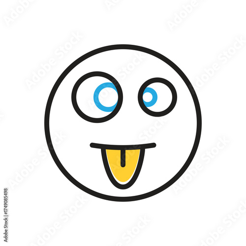 Multi color icon for crazy