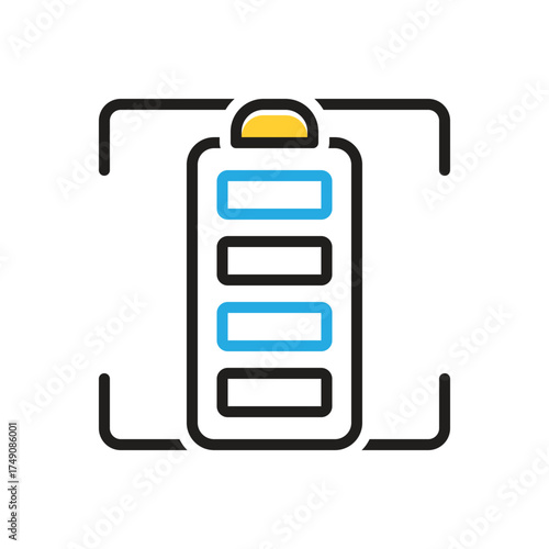 Multi color icon for full battery