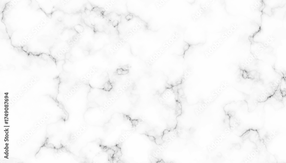 Fototapeta premium White Marble Texture Background with Soft Gray Veins