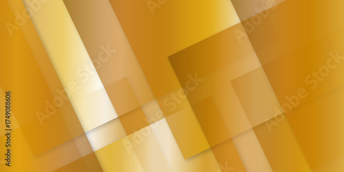 Abstract yellow, orange technology concept diamond triangle geometric line background. modern seamless business technology concept geometric shapes. squares and triangle with soft shadows as pattern.