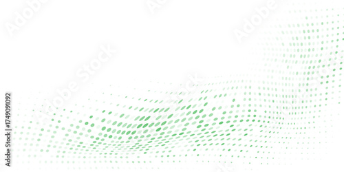 Light Blue, Green vector red banner with set of circles, dots. Donuts haftone
